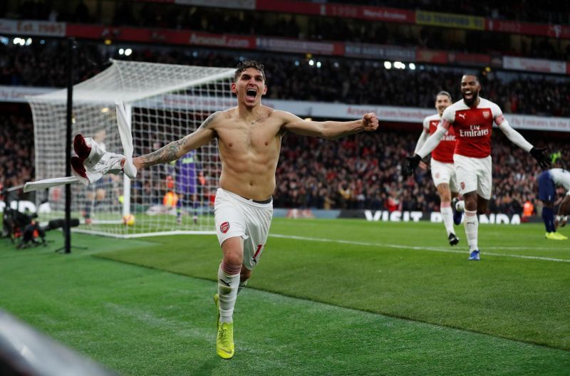 Lucas Torreira scored his first Arsenal goal on the night