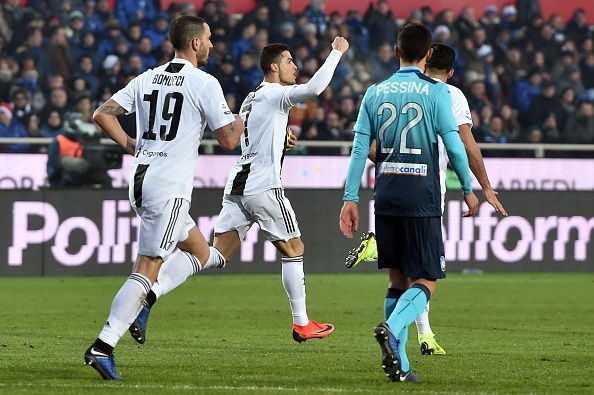 Ronaldo celebrating a goal