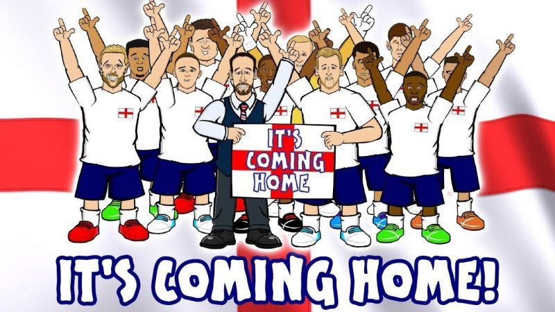 A graphic portraying England&#039;s squad for the World Cup in Russia