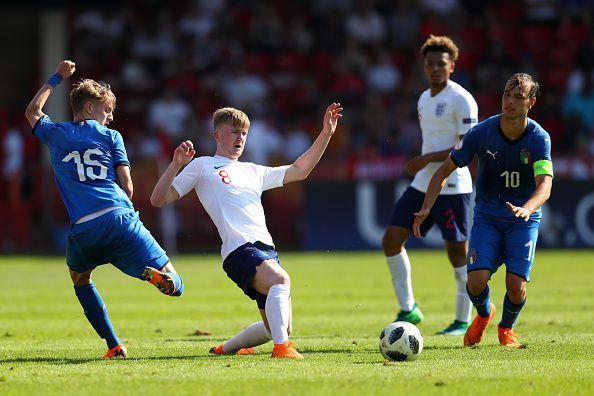 Tommy Doyle playing for his country