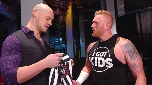 Baron Corbin demoted Heath Slater to the role of a referee