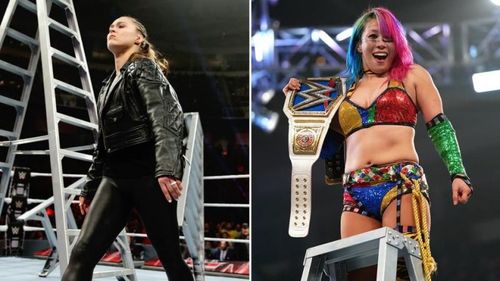 Asuka wins the Smackdown Women's Title after interference from Ronda Rousey