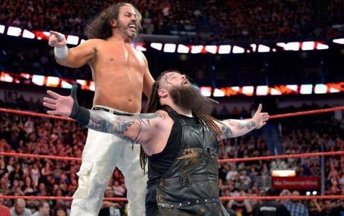 Matt Hardy and Bray Wyatt in action.