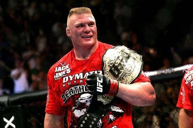 Brock Lesnar as UFC heavyweight champion.