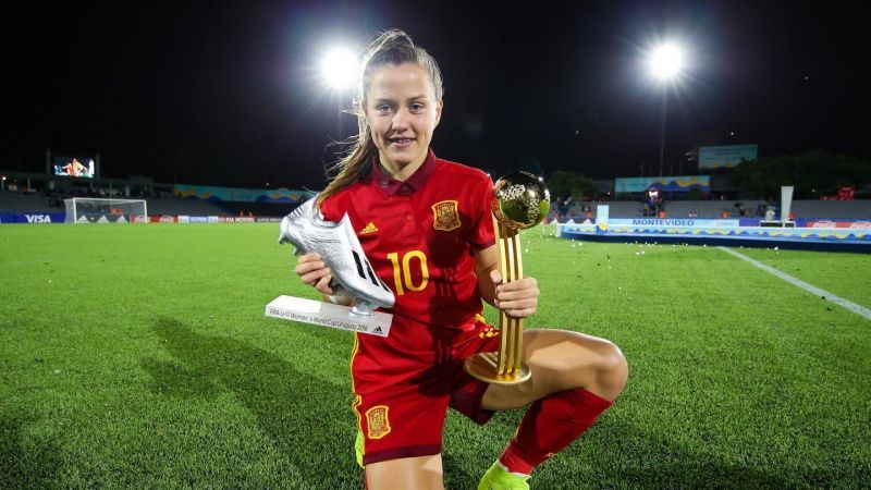 Player of the tournament - Claudia Pina of Spain (Image Courtesy: FIFA)