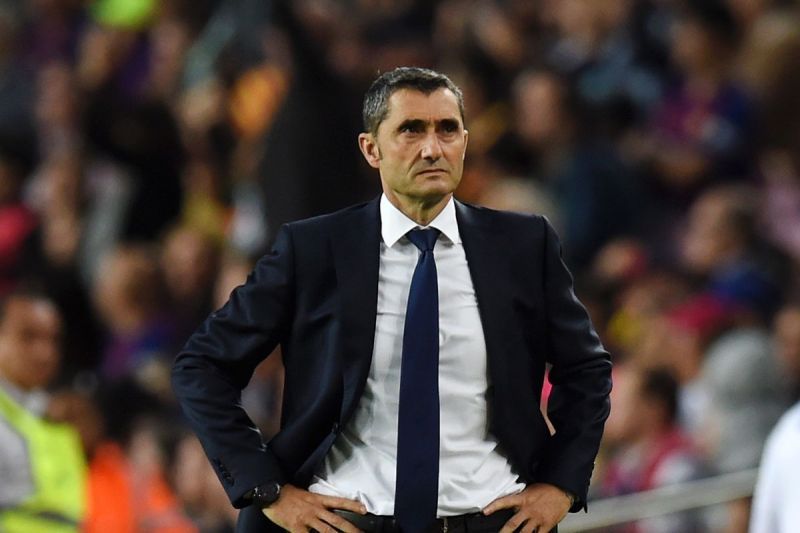 Ernesto Valverde played as a striker at the Nou Camp