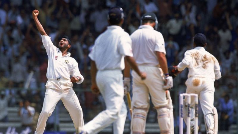 harbhajan celebrating famous win over aussies