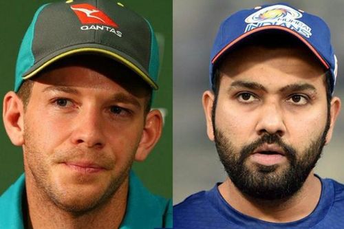 Tim Paine and Rohit Sharma