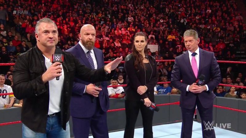 The Whole McMahon Family came out in all its might