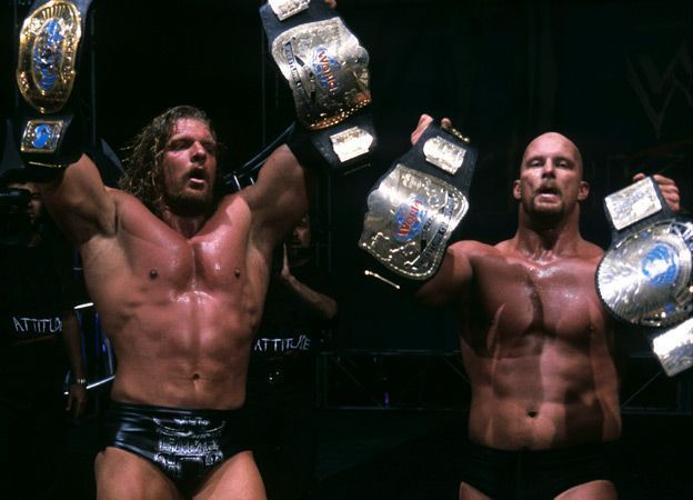 Stone Cold and Triple H have both been double champions.