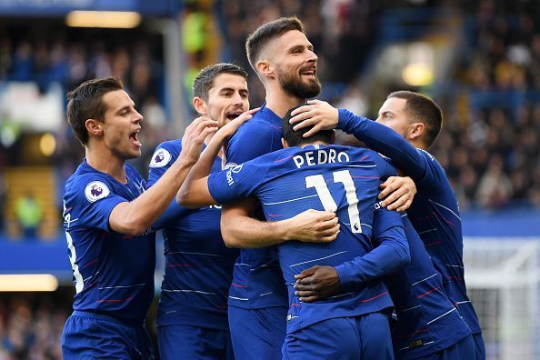 Goals from Pedro and Ruben Loftus-Cheek got Maurizio Sarri&#039;s Chelsea back to winning ways as they piled further misery on Fulham with a 2-0 home victory