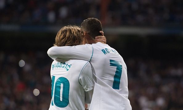 Luka Modric and Cristiano Ronaldo