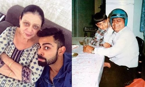 L-R: Saroj Kohli (Virat's mother) and Premnath Kohli (Virat's father)