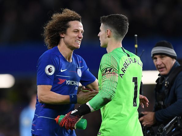 David Luiz and Kepa Arrizabalaga