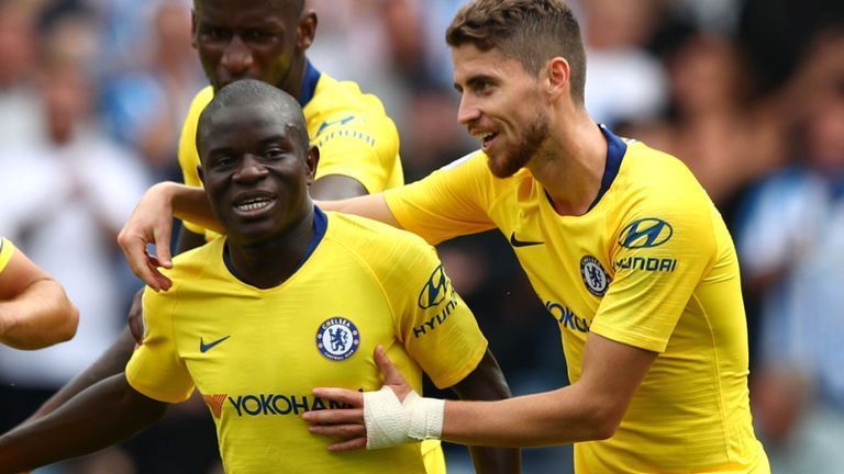 Kante and midfield anchor, Jorginho