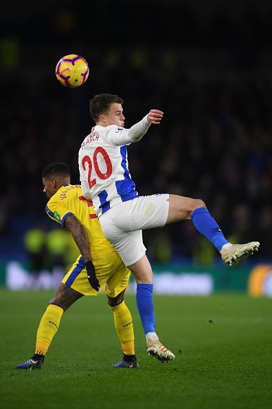 Brighton & Hove Albion v Crystal Palace - Solly March scoring a crucial goal