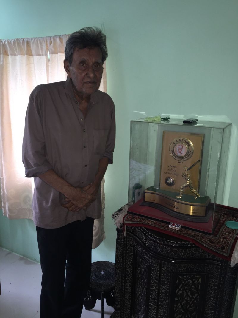 At his residence in Jamnagar