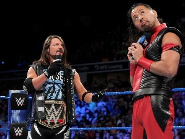 AJ Styles and Shinsuke Nakamura