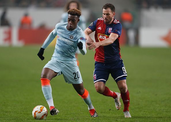 Hudson-Odoi (left) could be heading to Germany