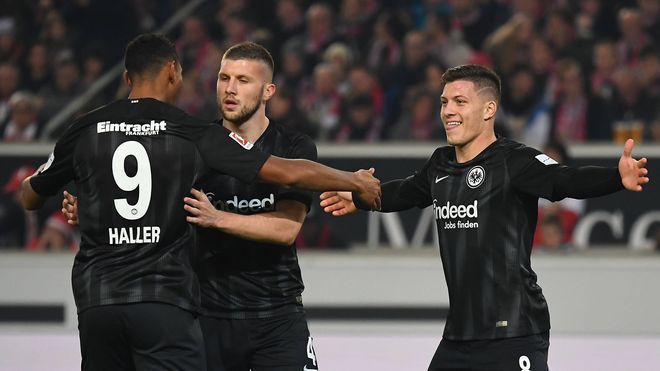 Haller, Jovic and Rebic have formed a formidable partnership up front for Frankfurt. (Image: Imago)