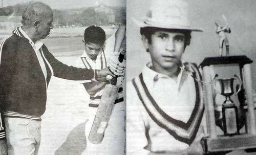 Sachin Tendulkar and Achrekar