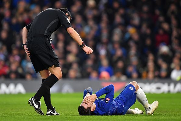 Alvaro Morata goes down to ground way too often