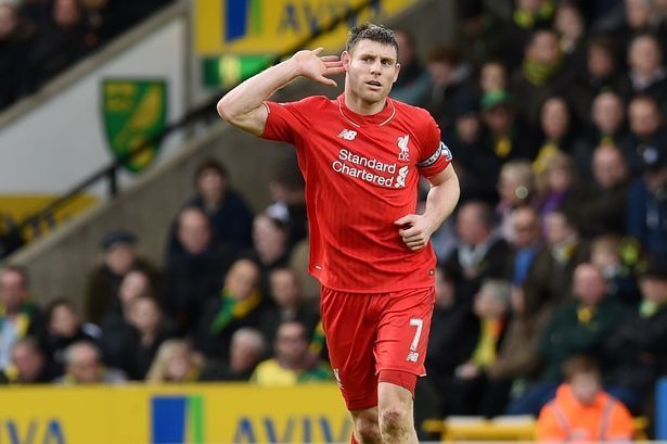 James Milner has been an inspirational figure at Liverpool