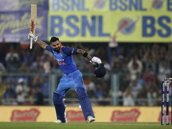 Virat Kohli scored three consecutive centuries in the series against West Indies at home in 2018
