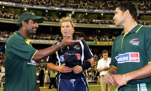 Muralitharan and Warne struggled against an Indian batting lineup featuring Tendulkar on Indian soil