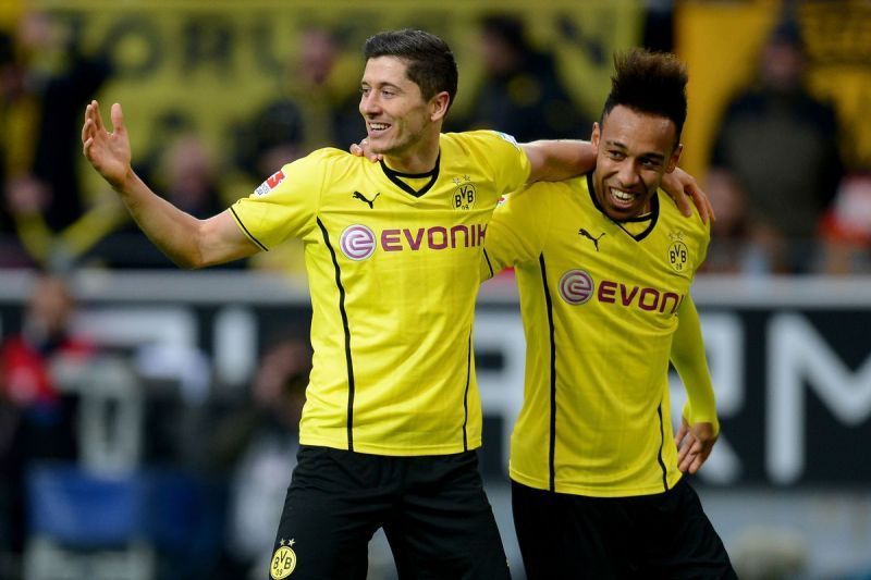 Lewandowski and Aubameyang are two of the best strikers in the world at the moment