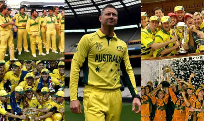 Australia's five World Cup winning teams