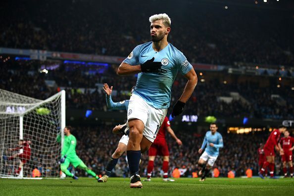 Sergio Aguero faces a late fitness test ahead of the game on Monday.