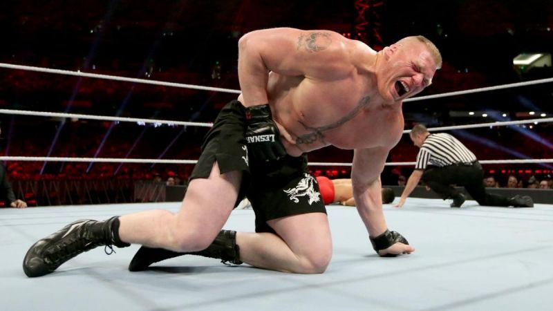 Brock Lesnar sold his injury quite well