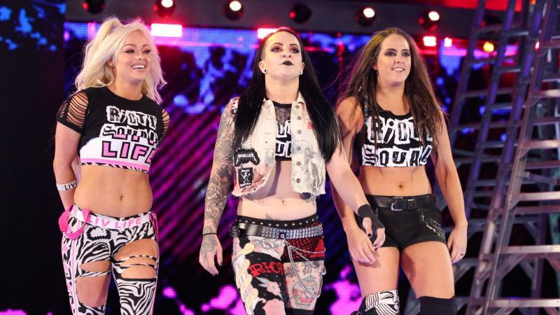 Ruby Riott with her squad