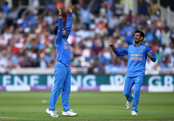 Kuldeep Yadav (left) and Yajuvendra Chahal - Lethal combination