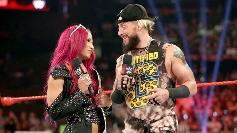 Sasha Banks had teamed up with Enzo Amore in the first ever Mixed tag team match of the New Era