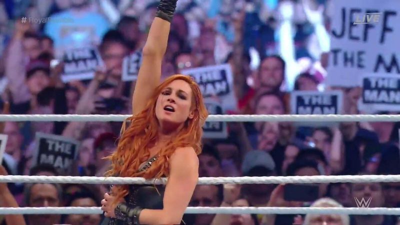 2019 Women&#039;s Royal Rumble Match Winner Becky Lynch