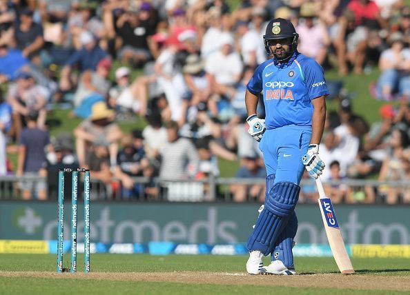 R. Sharma during New Zealand v India - ODI Game 1