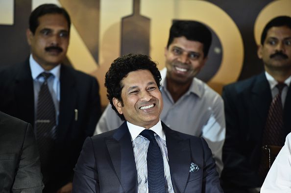 Sachin Tendulkar during the 2018 Hockey World Cup final match