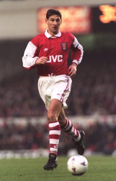 Tony Adams in action for Arsenal