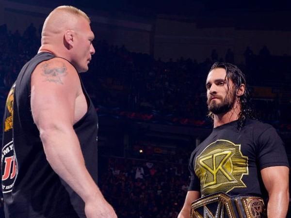 Image result for seth rollins vs lesnar