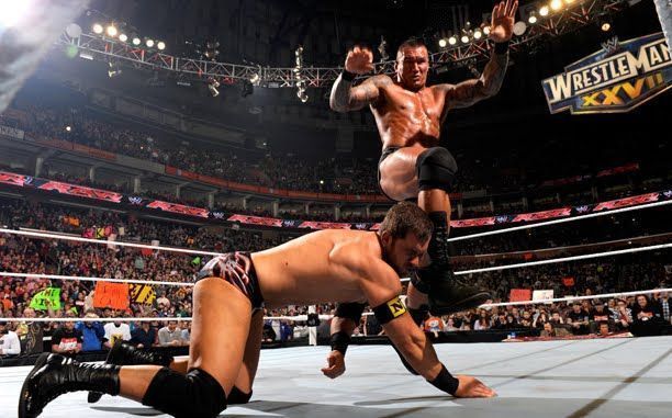 Randy Orton eliminated the Nexus threat using his signature punt kick on the road to WrestleMania 27