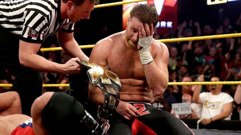 Sami Zayn earns the NXT championship to the delight of fans