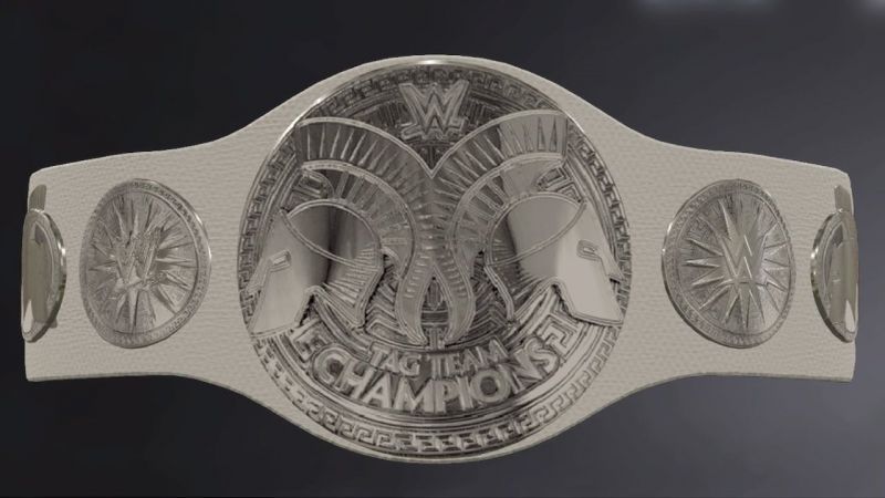 Possible design for the Women's Tag Team Championships, as every women's is like the men's but the leather is white.