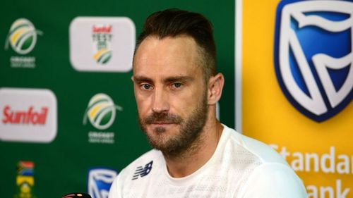 South Africa skipper Faf du Plessis