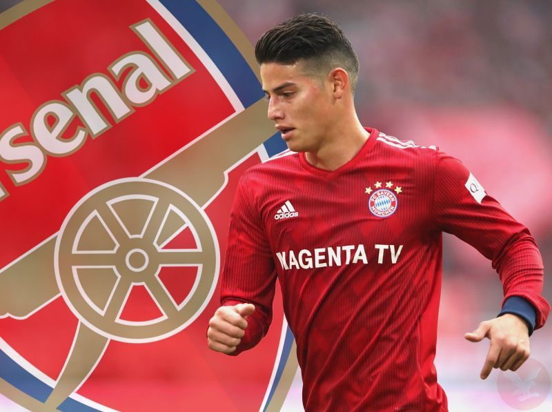 Arsenal is interested in signing James Rodriguez.