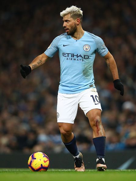 Manchester City star Sergio Aguero in action in the Premier League.