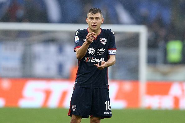 Cagliari&#039;s Nicolo Barella could soon be on his way to the Premier League