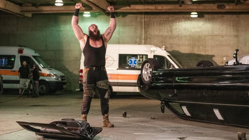 Strowman destroyed Vince McMahon's limousine last week, resulting in a hefty fine and losing his title opportunity at the Royal Rumble.