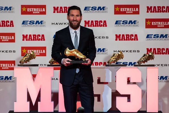 Lionel Messi is looking to further extend his Golden Shoe record